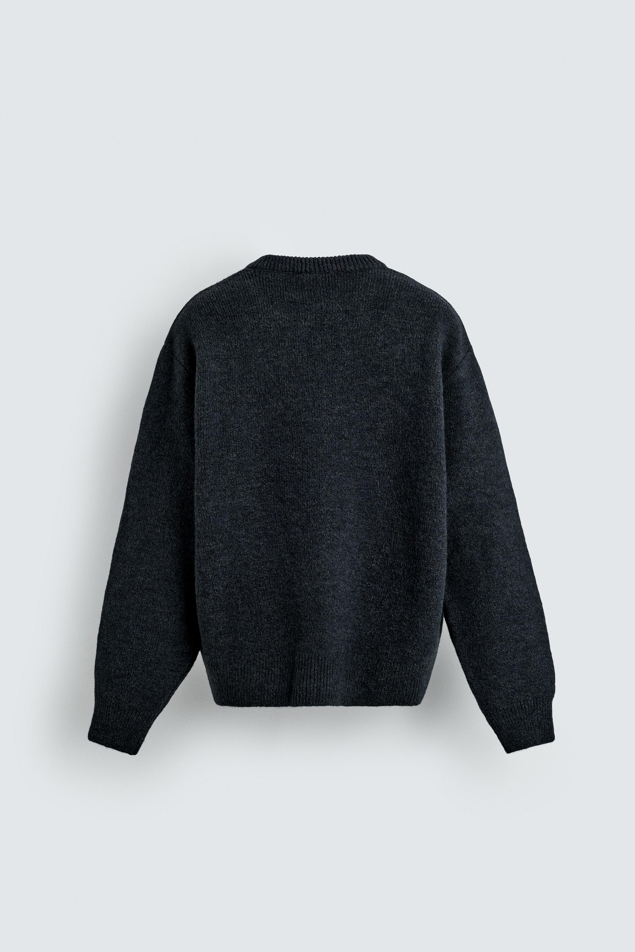 Zara BOXY FIT TEXTURED JUMPER - thumbnail 8 of 8