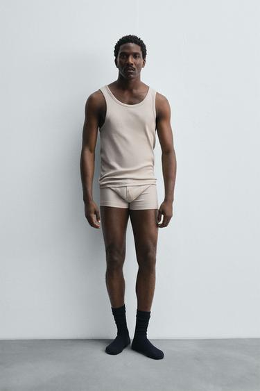 RIB LIMITED EDITION PYJAMA SET - Pearl grey by Zara