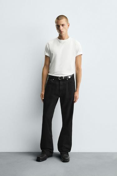 BELL BOTTOM FIT JEANS - Black by Zara