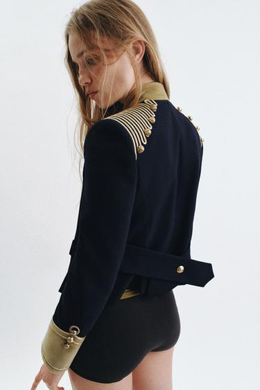 ZW COLLECTION LIMITED EDITION FIREMAN CLASP JACKET - Dark navy by Zara - Image 3