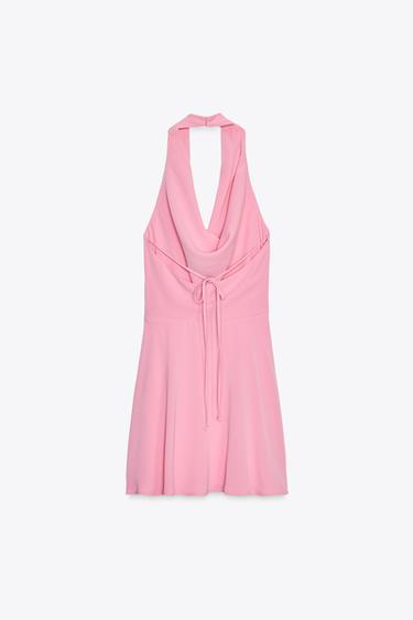 OPEN BACK MINI DRESS - Pink by Zara - Image 5
