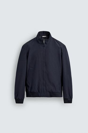 JAKET TEKNIS WATER REPELLENT - Biru navy dari Zara