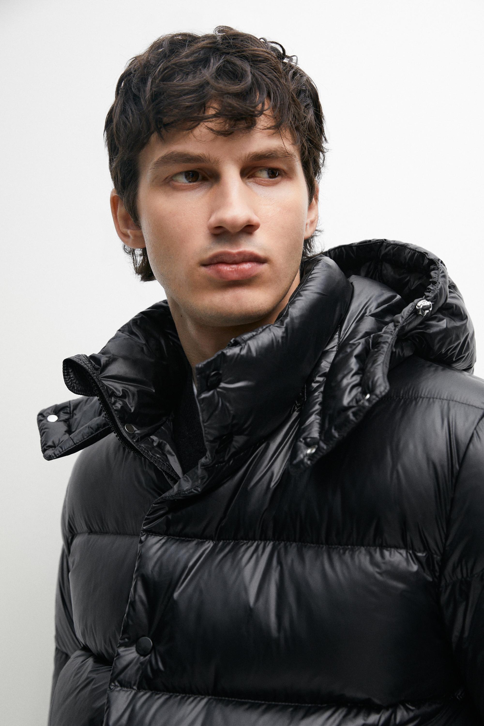 Shiny down jacket