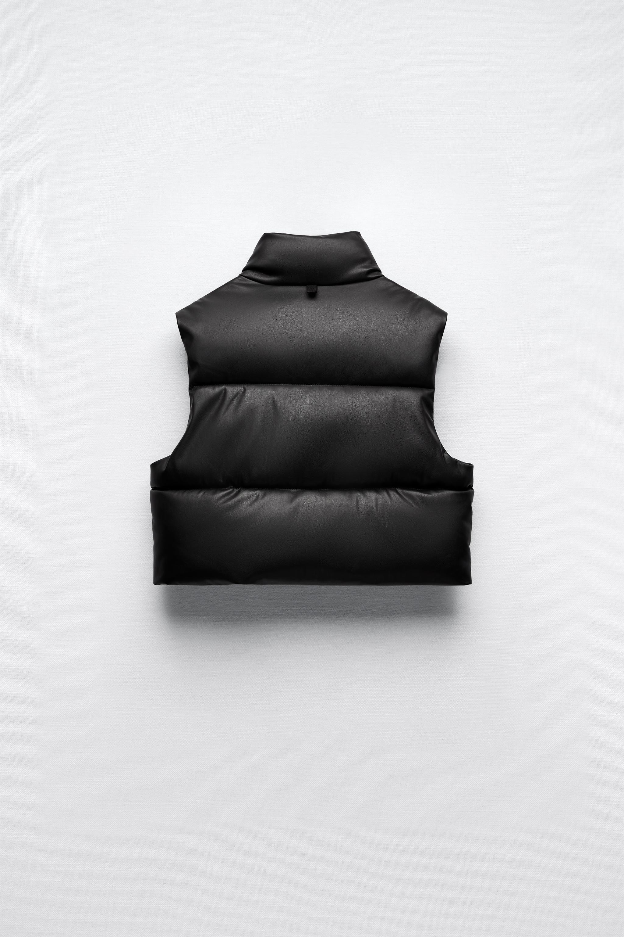 Zara faux leather good vest