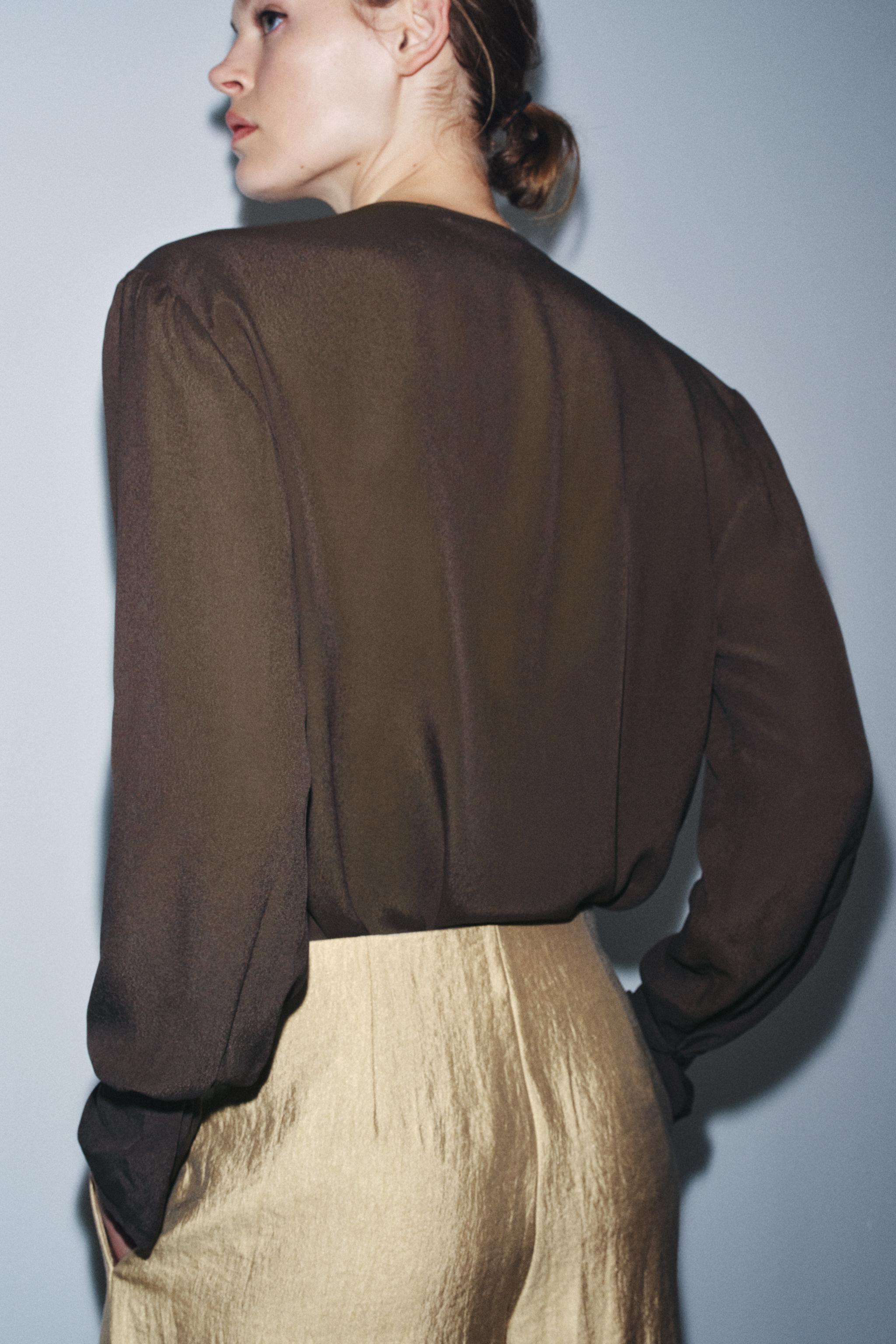 BLOUSE FLUIDE DRAPÉE ZW COLLECTION