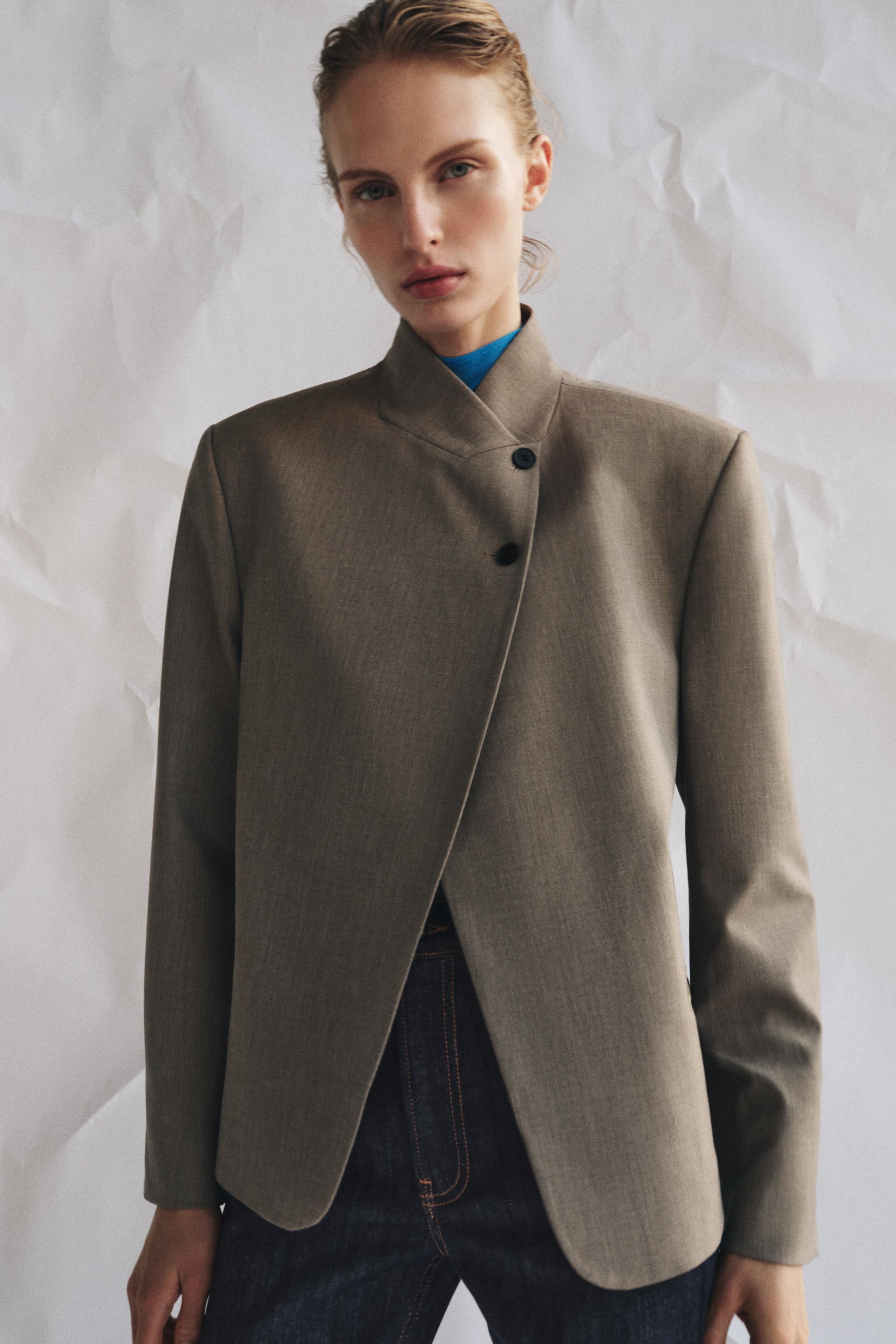HIGH COLLAR BLAZER ZW COLLECTION