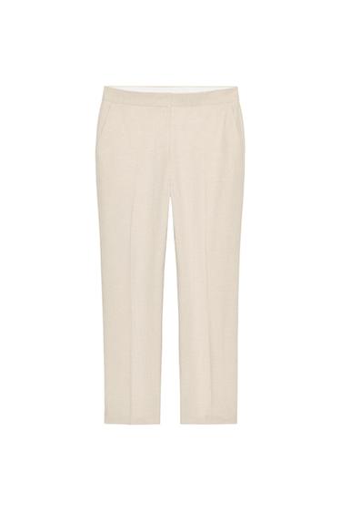 PANTALÓN TOBILLERO - Beige claro de Zara