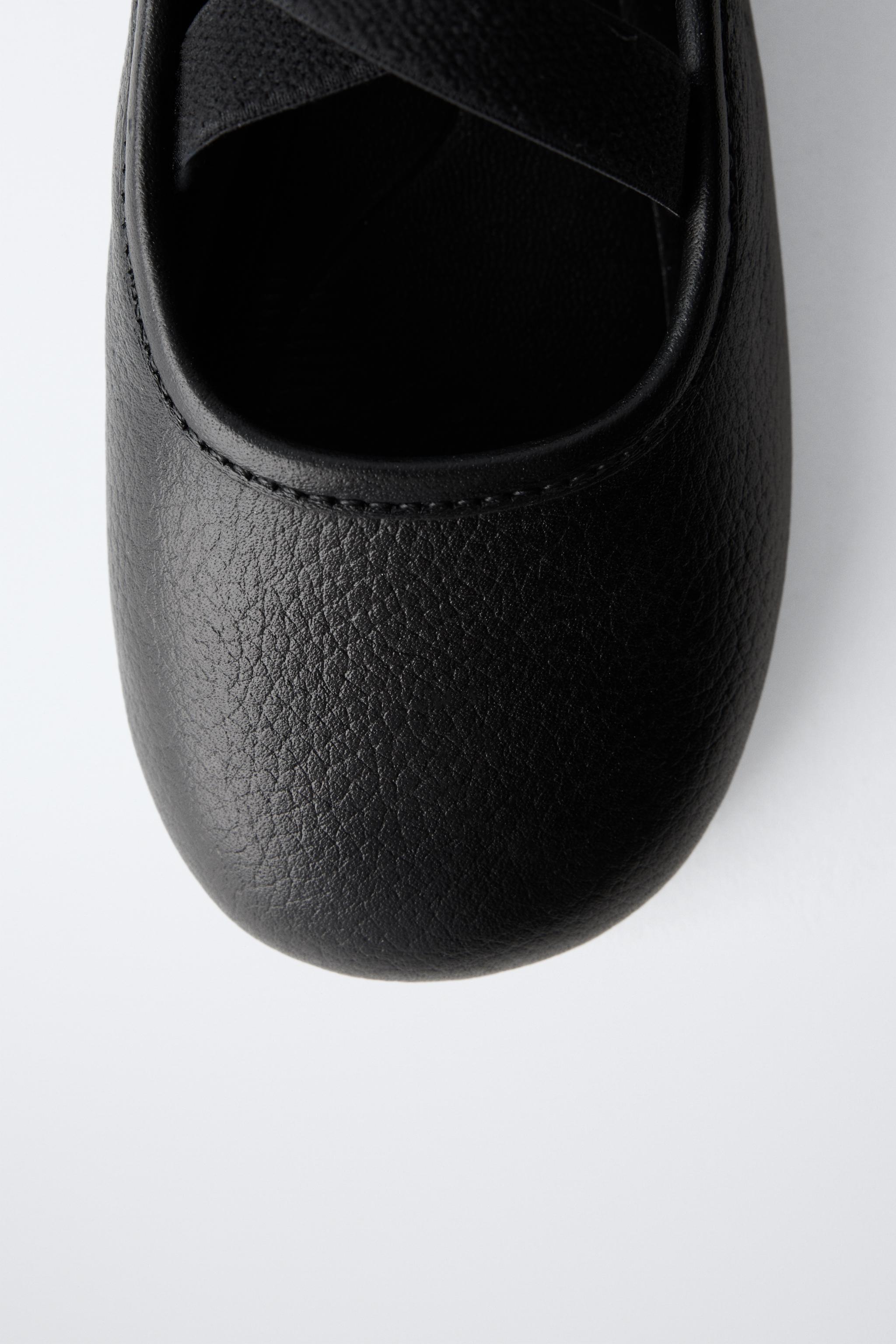 Обувь Zara LEATHER SCHOOLGIRL BALLERINA — фото 6