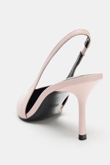 CHAUSSURES À TALONS OUVERTES À L'ARRIÈRE - Rose de Zara - Image 5