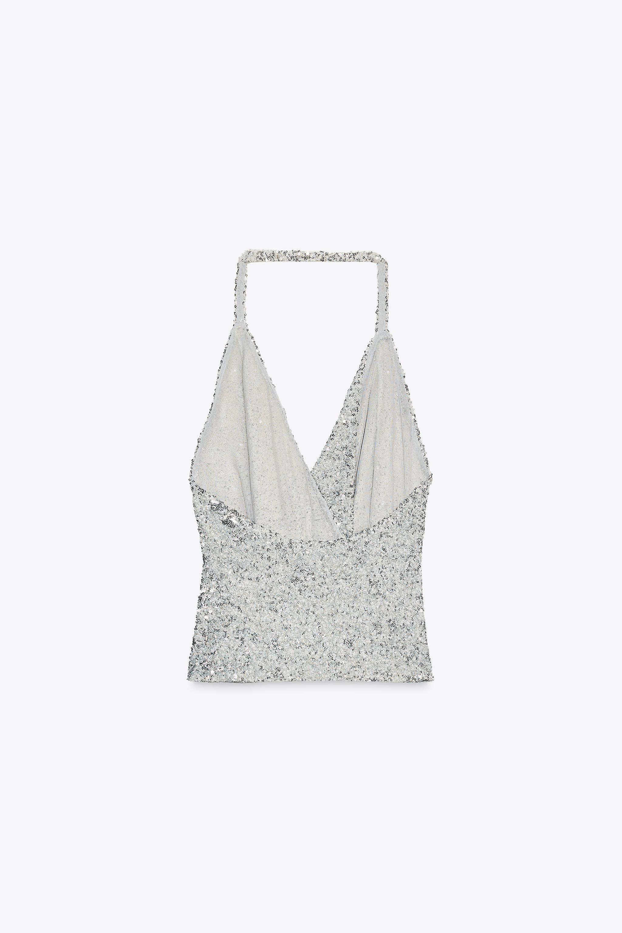 TOP PLIS PAILLETTES
