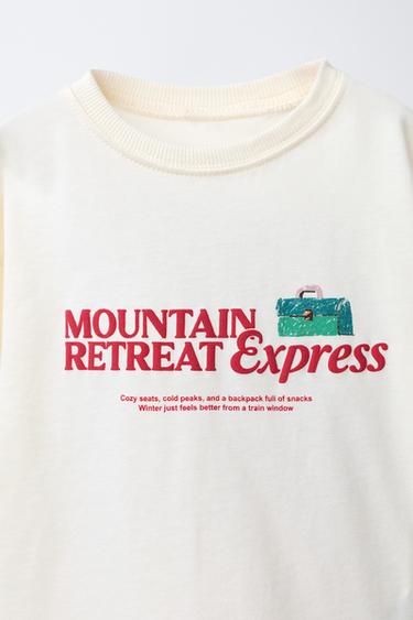 T-SHIRT IMPRIMÉ EN RELIEF - Écru de Zara - Image 2