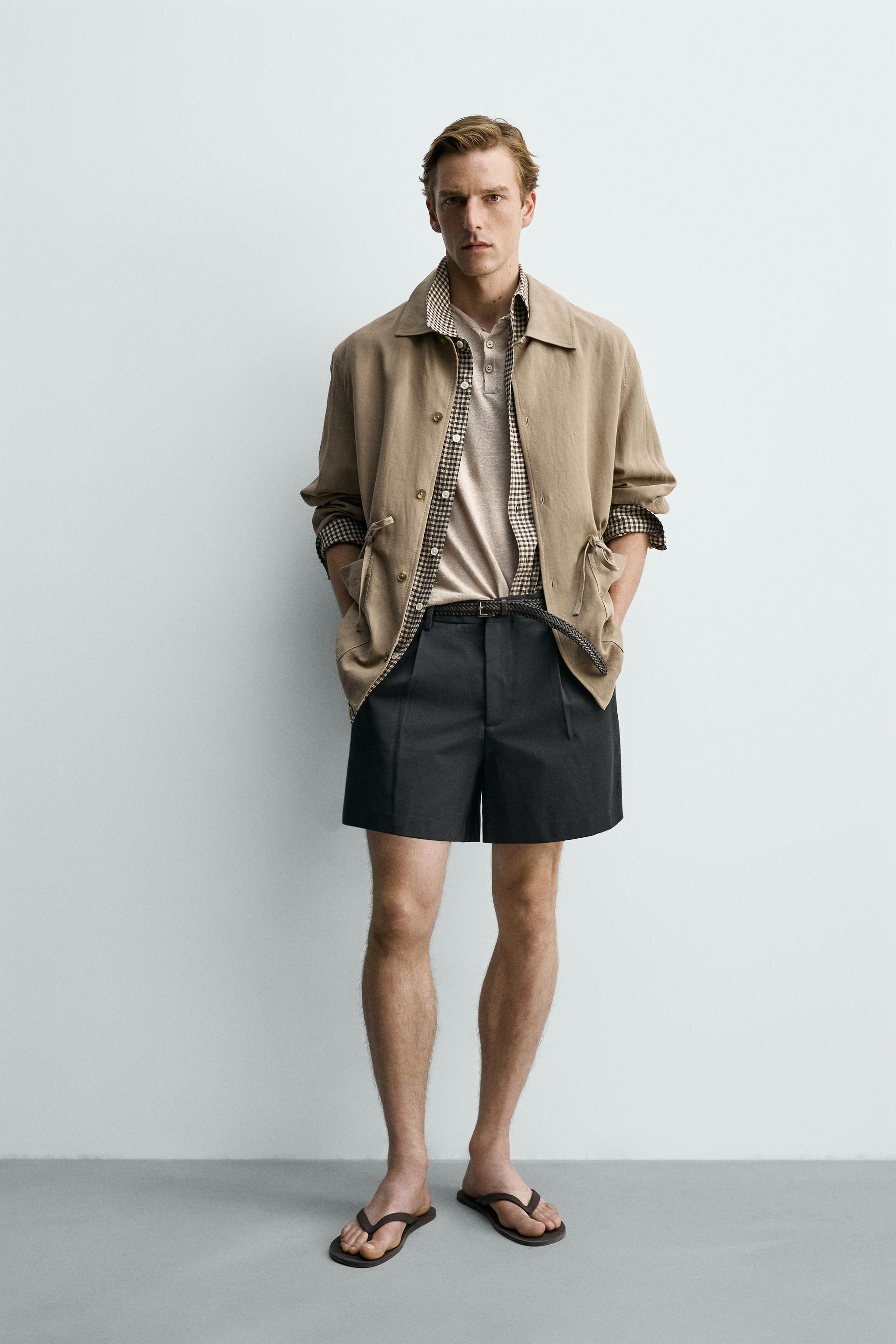 ビスコース＆リネン地軽量パーカ - ダークミンク | ZARA Japan / 日本