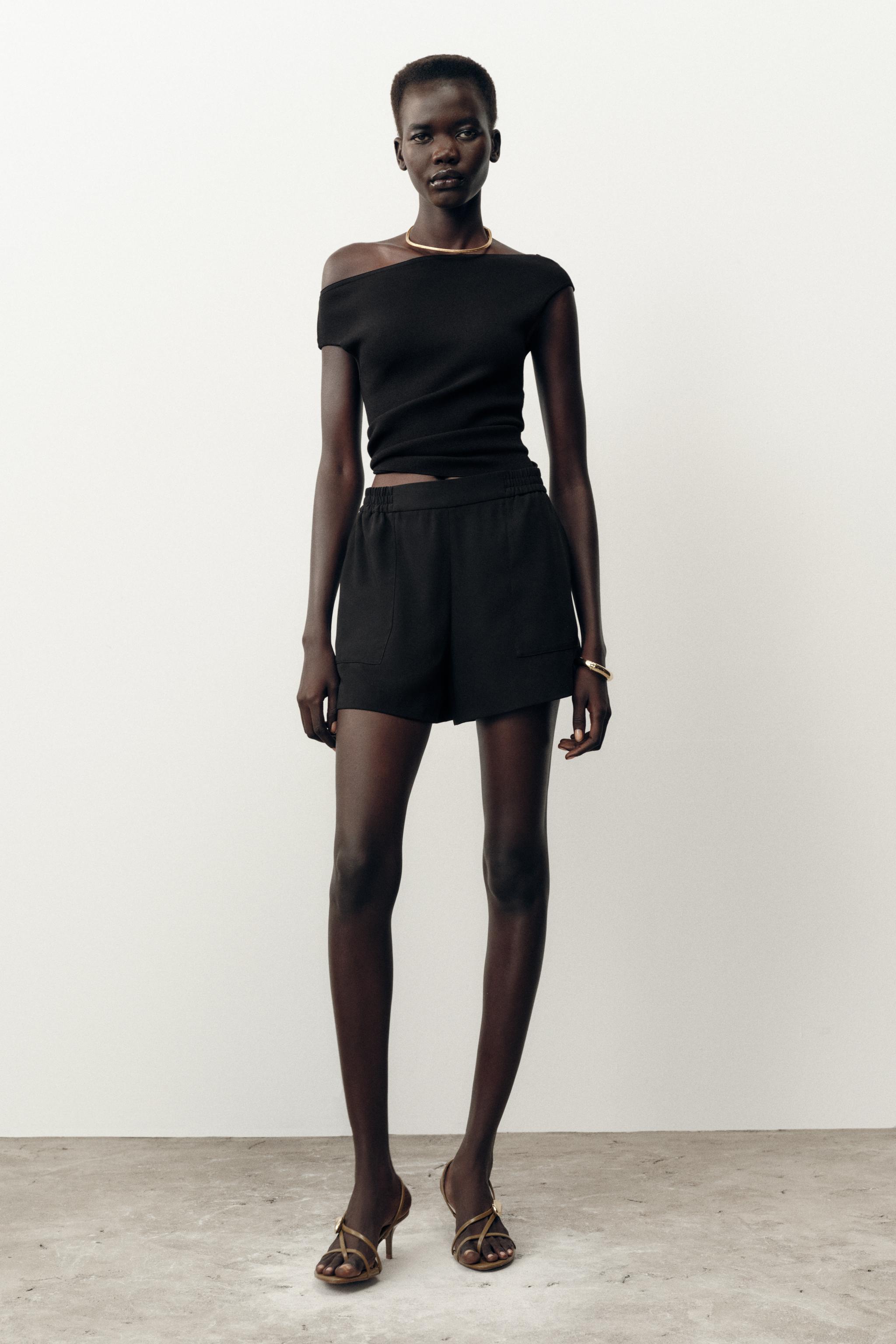 レディースブラックショートパンツ | ZARA 日本
