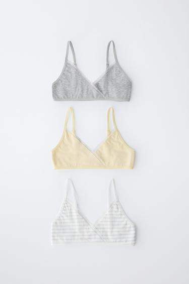 9-14 ANS/ LOT DE TROIS TOPS RAYÉS - Bleu / Blanc de Zara - Image 3