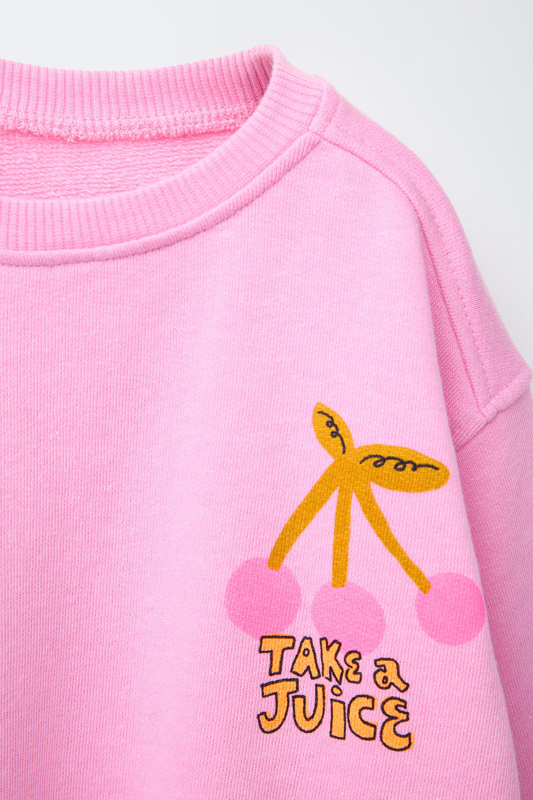 NEON FRUIT SWEATSHIRT - Bubble gum | ZARA United States