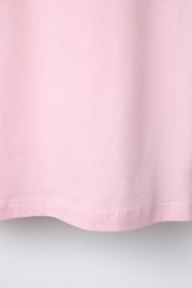 HEAVY SLOGAN T-SHIRT - Pink by Zara - Image 3