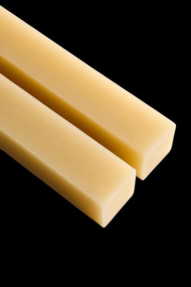Zara SET OF SQUARED CANDLES (SET OF 2) - Vanilla