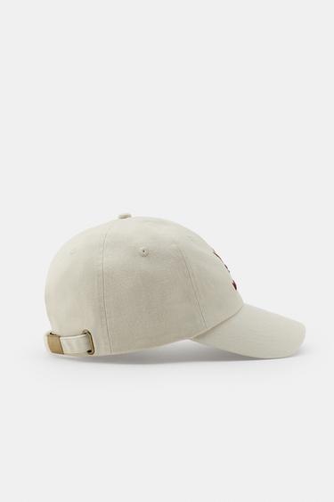 CASQUETTE SERGÉ BRODERIES CHIEN - Écru de Zara - Image 3
