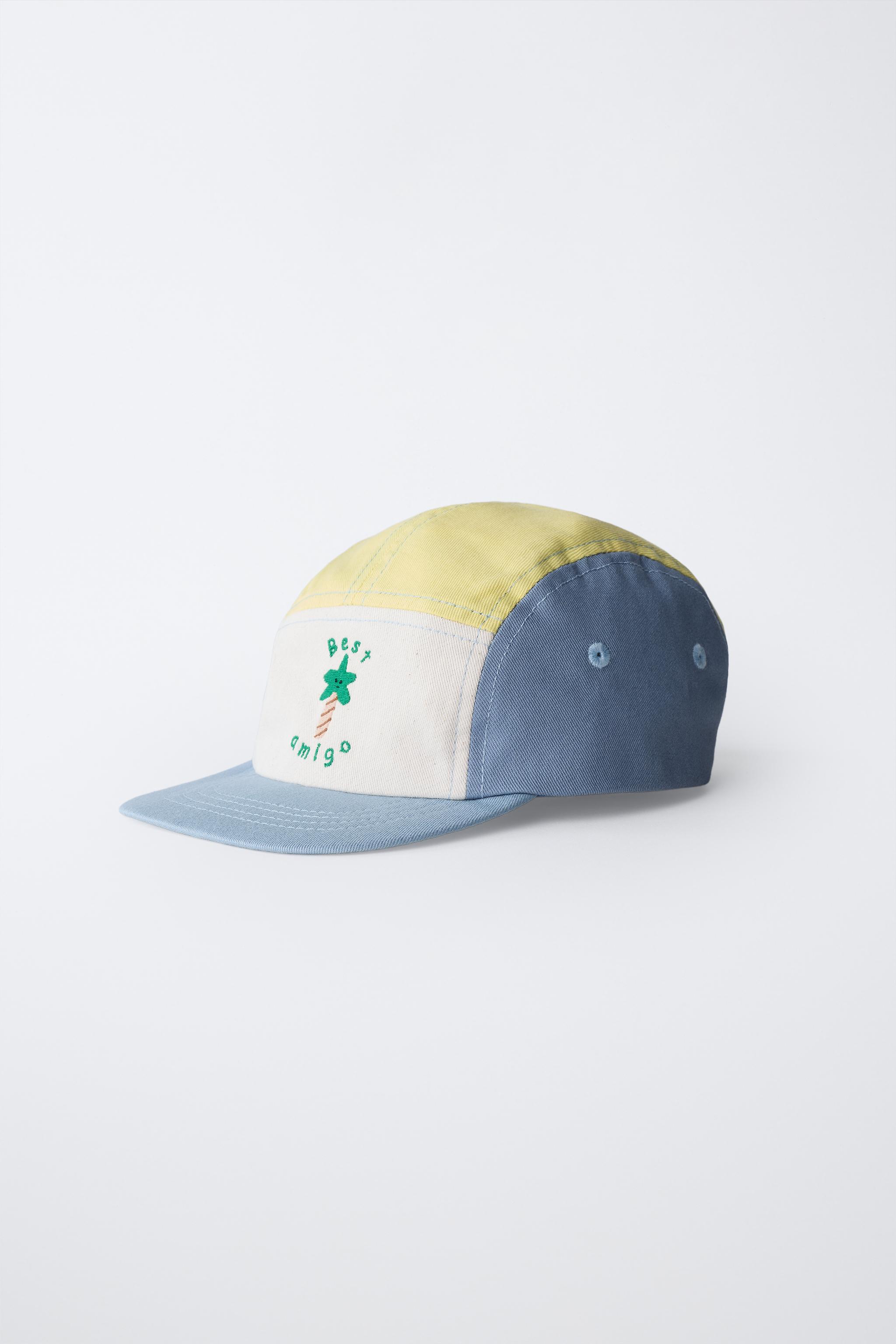 EMBROIDERED PALM COLOR BLOCK CAP