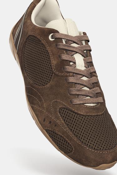 COLOURED RUNNING TRAINERS - Brown by Zara - Image 6