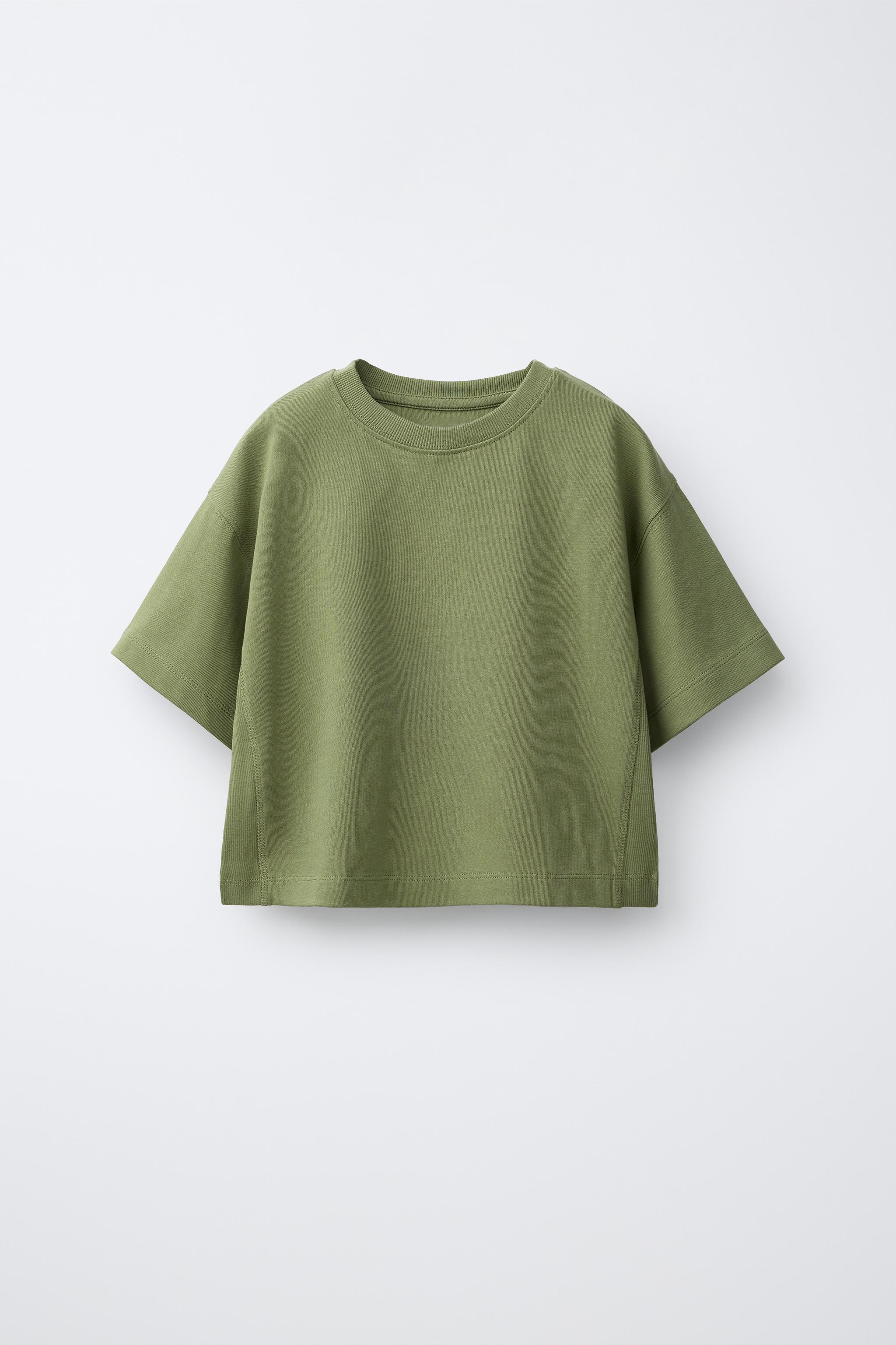 CAMISETA LISA HEAVY JERSEY - Amarelo | ZARA Brasil