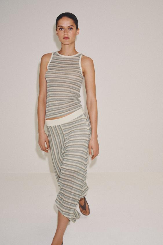 STRIPED SLEEVELESS TOP from Zara - $29.90