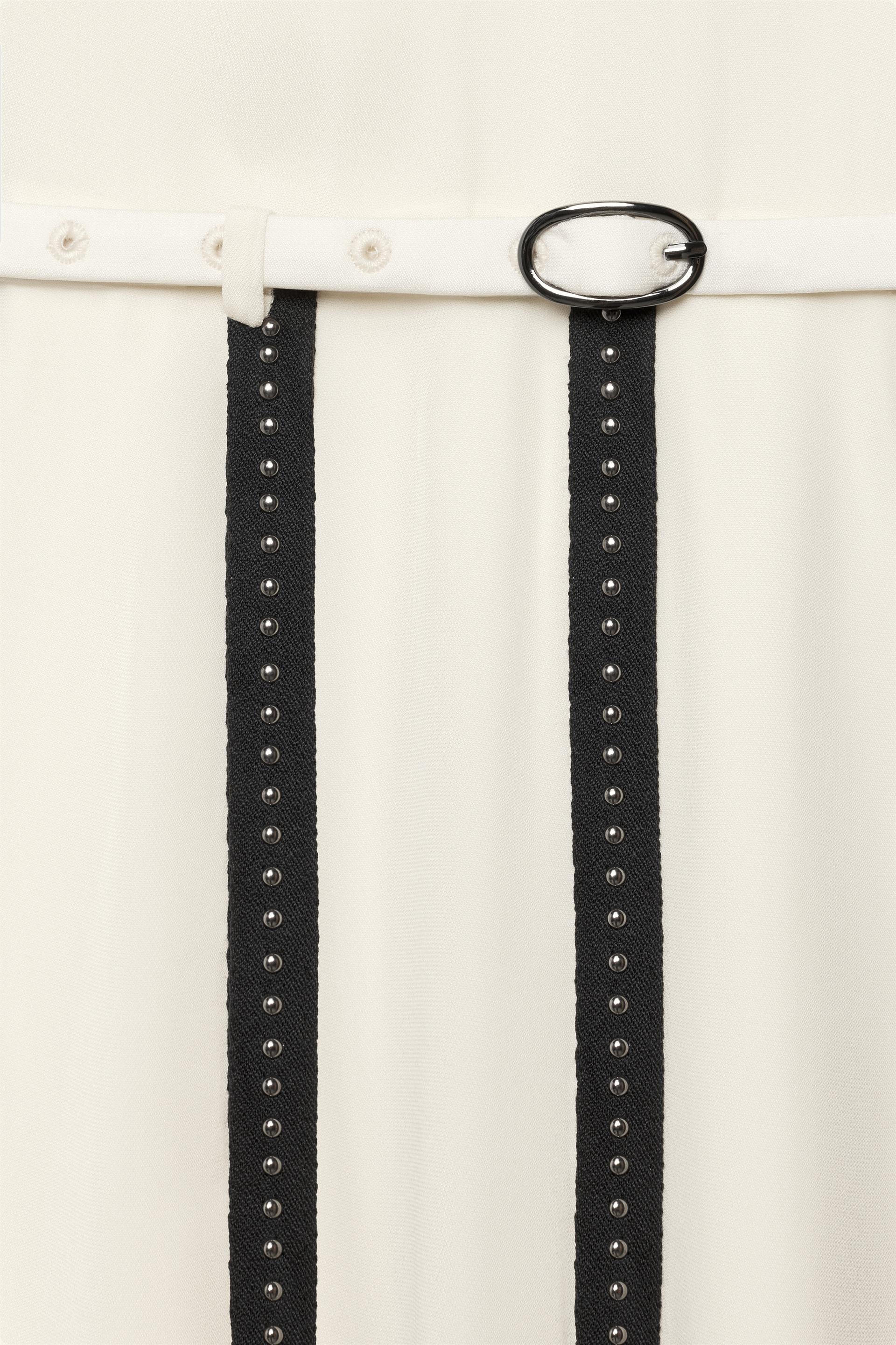 CONTRAST STRAP AND STUD DRESS - THE ITEM ZARA WOMAN thumbnail 10