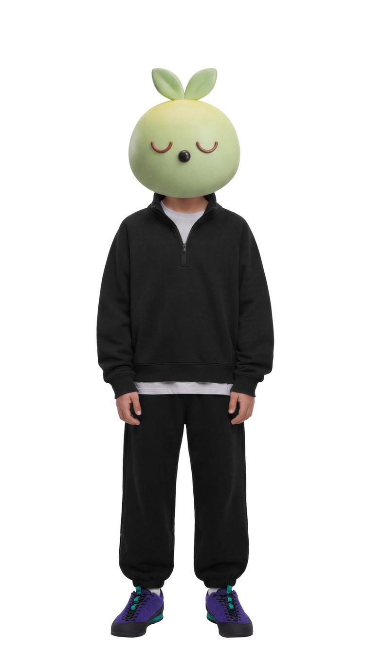 TWO-PACK PLUSH PANTS — Ecru / Black