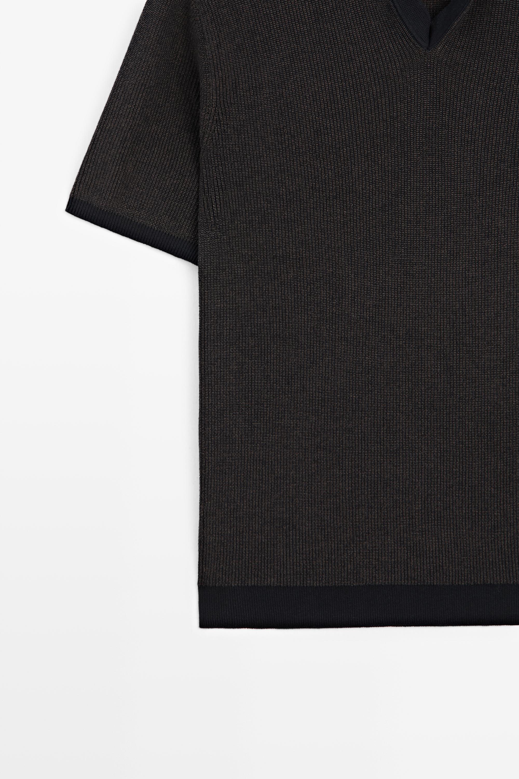 Pull polo en maille 100 % coton