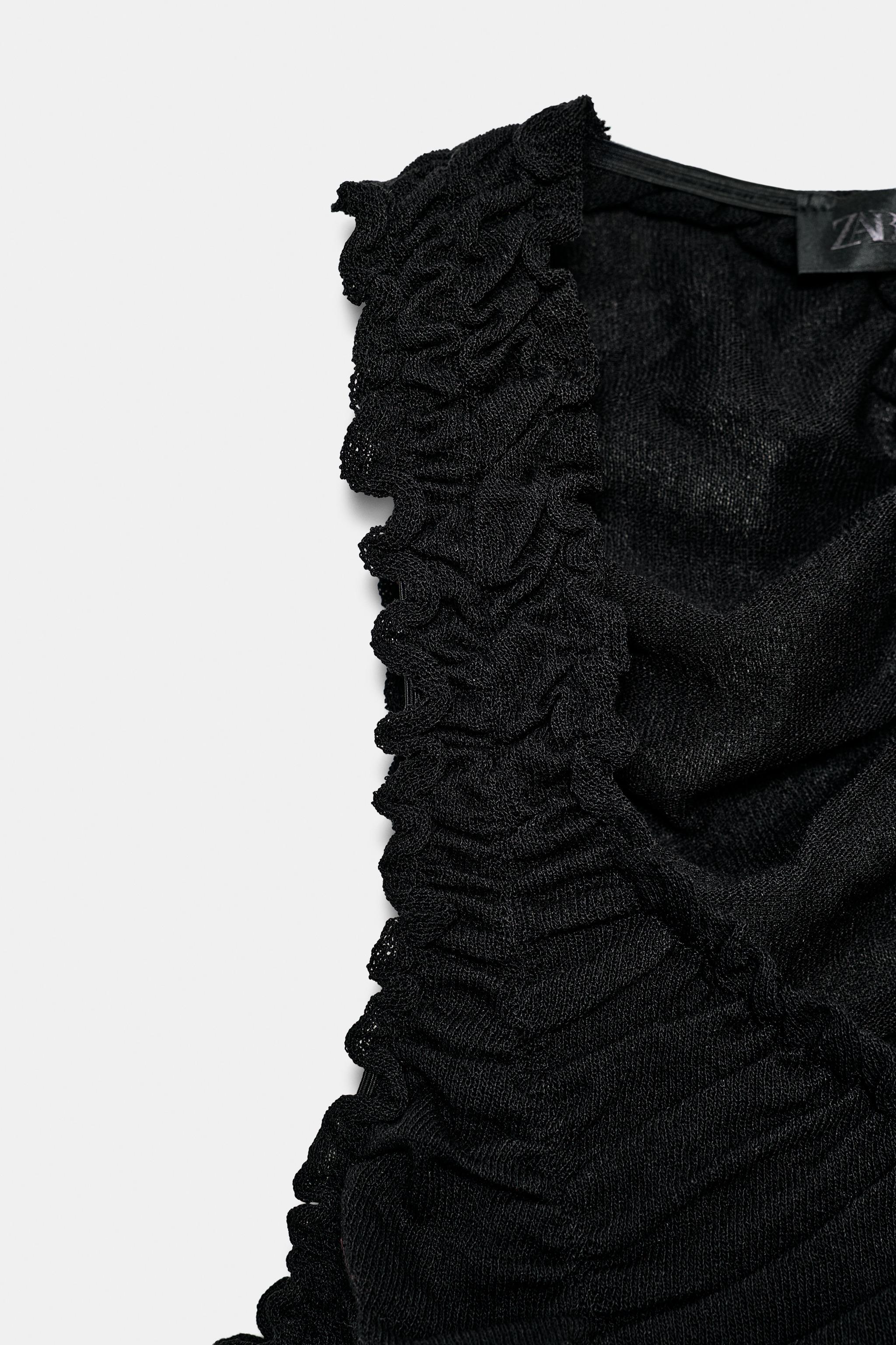 DRAPED TOP - Black | ZARA South Africa