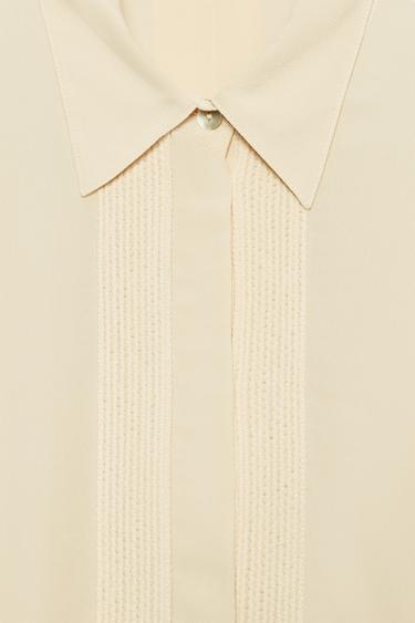 ROBE CHEMISE FLUIDE ZW COLLECTION - Beige de Zara - Image 8