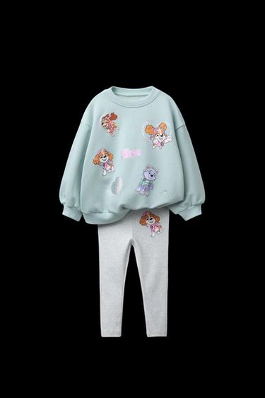 Zara SKYE PAW PATROL ™ SWEATSHIRT AND LEGGINGS SET - Light green - Image 0