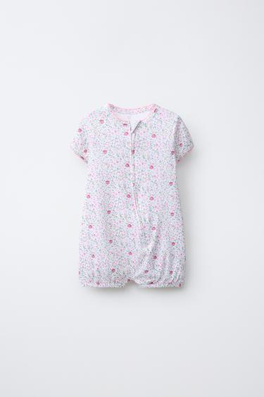 TWO-PACK OF FLORAL ALL-IN-ONE SLEEPSUITS - Pink by Zara - Image 1