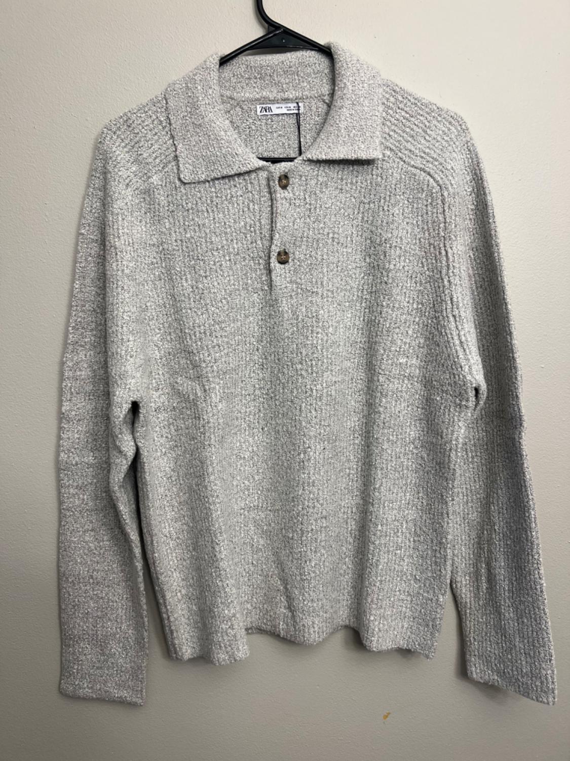TEXTURED BOUCLÉ POLO SHIRT - Image 2