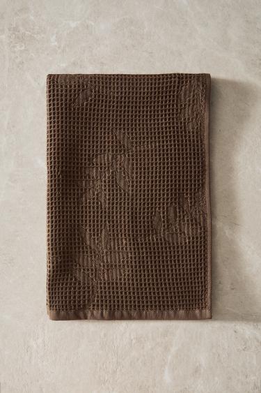 ŚCIERKA KUCHENNA WAFFLE (ZESTAW 2 SZT.) - Brązowy Zara