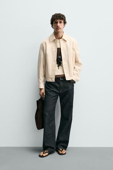 CAZADORA ESTRUCTURA BOLSILLOS - Gris de Zara - Imagen 0