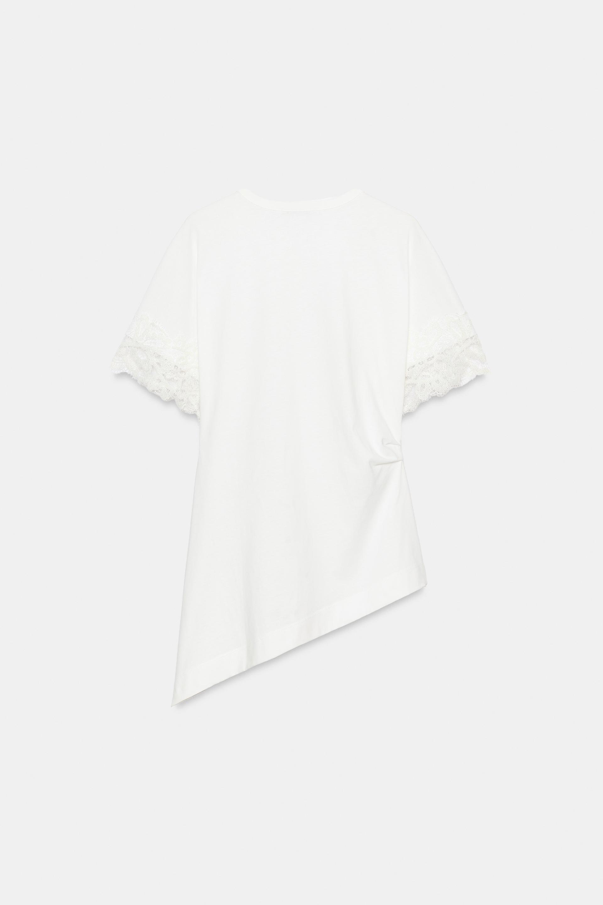 ASYMMETRIC LACE T-SHIRT thumbnail 7