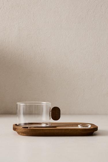 TASSE BOROSILICATE AVEC PLATEAU -  de Zara