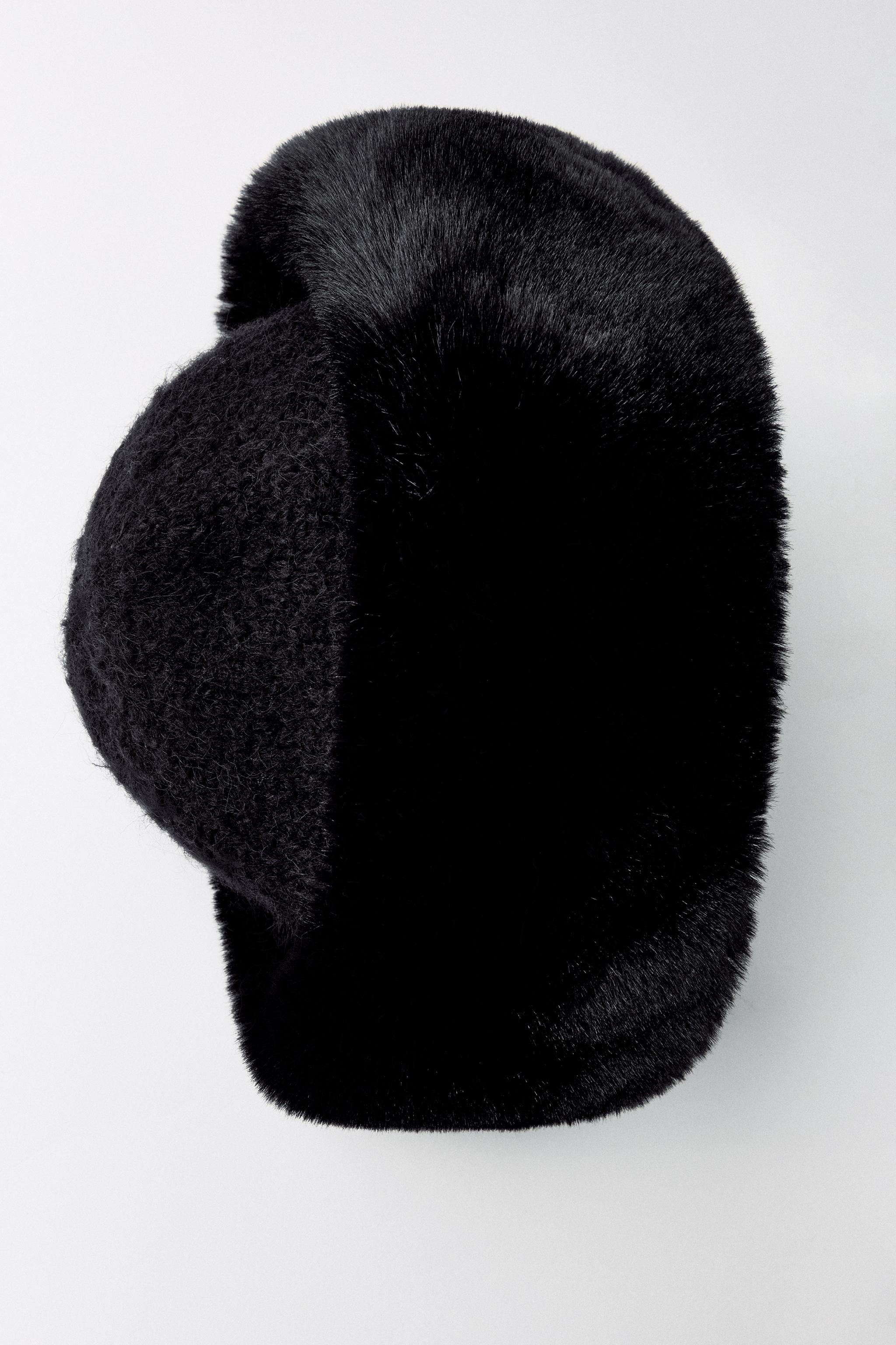 ◆FLARE UP◆ Fur Knit Beanie FL727Black FL-727_Black Fur Knit Beanie (FL-727_Black) - 감도 깊은 취향 셀렉트샵 29CM