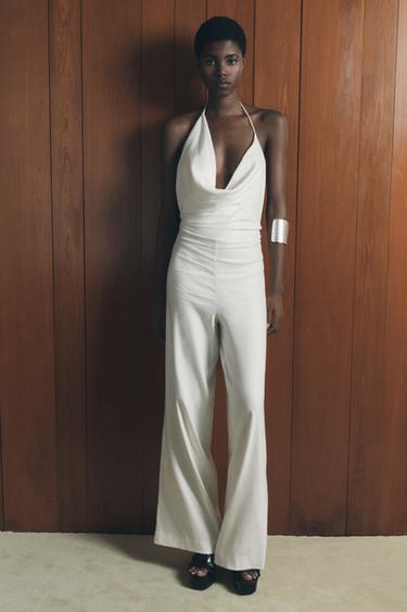 RUSTIC JUMPSUIT - Oyster-white by Zara - Image 0