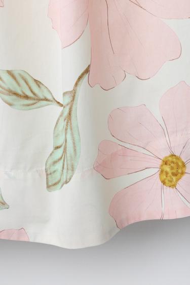 ROBE À IMPRIMÉ FLEURI - Rose / Blanc de Zara - Image 3