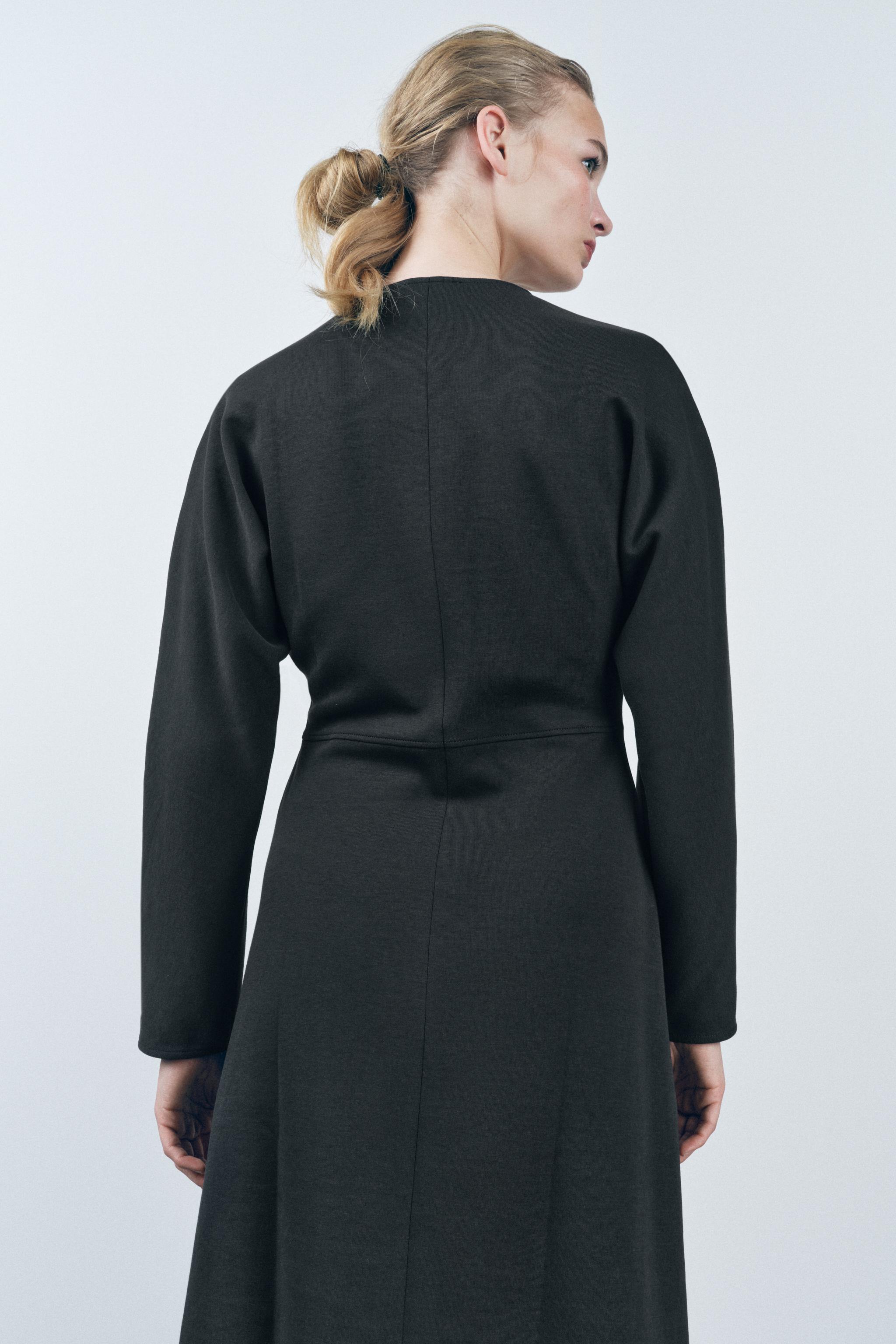 安心★関税込み★ZARA★INTERLOCK MIDI DRESS INTERLOCK MIDI DRESS - Charcoal | ZARA United States