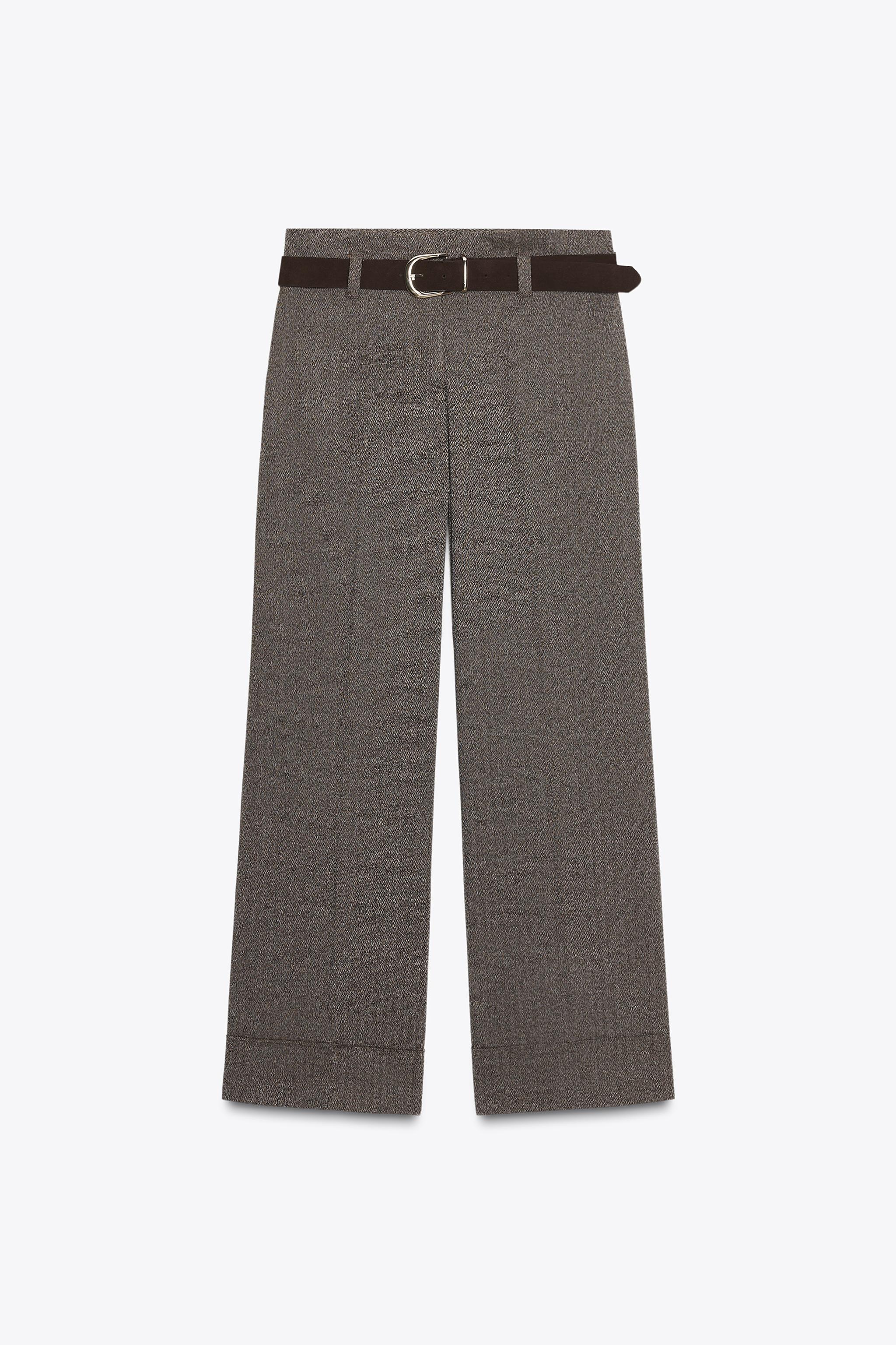 新品タグ付き半額　スタニング　ウォッシャブルワイドパンツ　ZARA ZARA - 新品タグ付 ホワイトストレッチパンツ ザラの通販 by