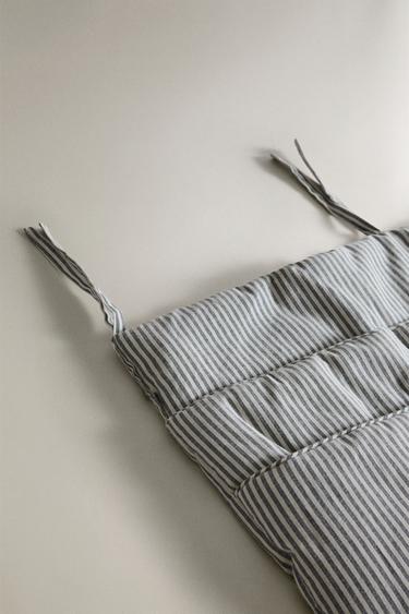 RANGEMENT LIT BÉBÉ RAYURES COTON - Gris de Zara - Image 1