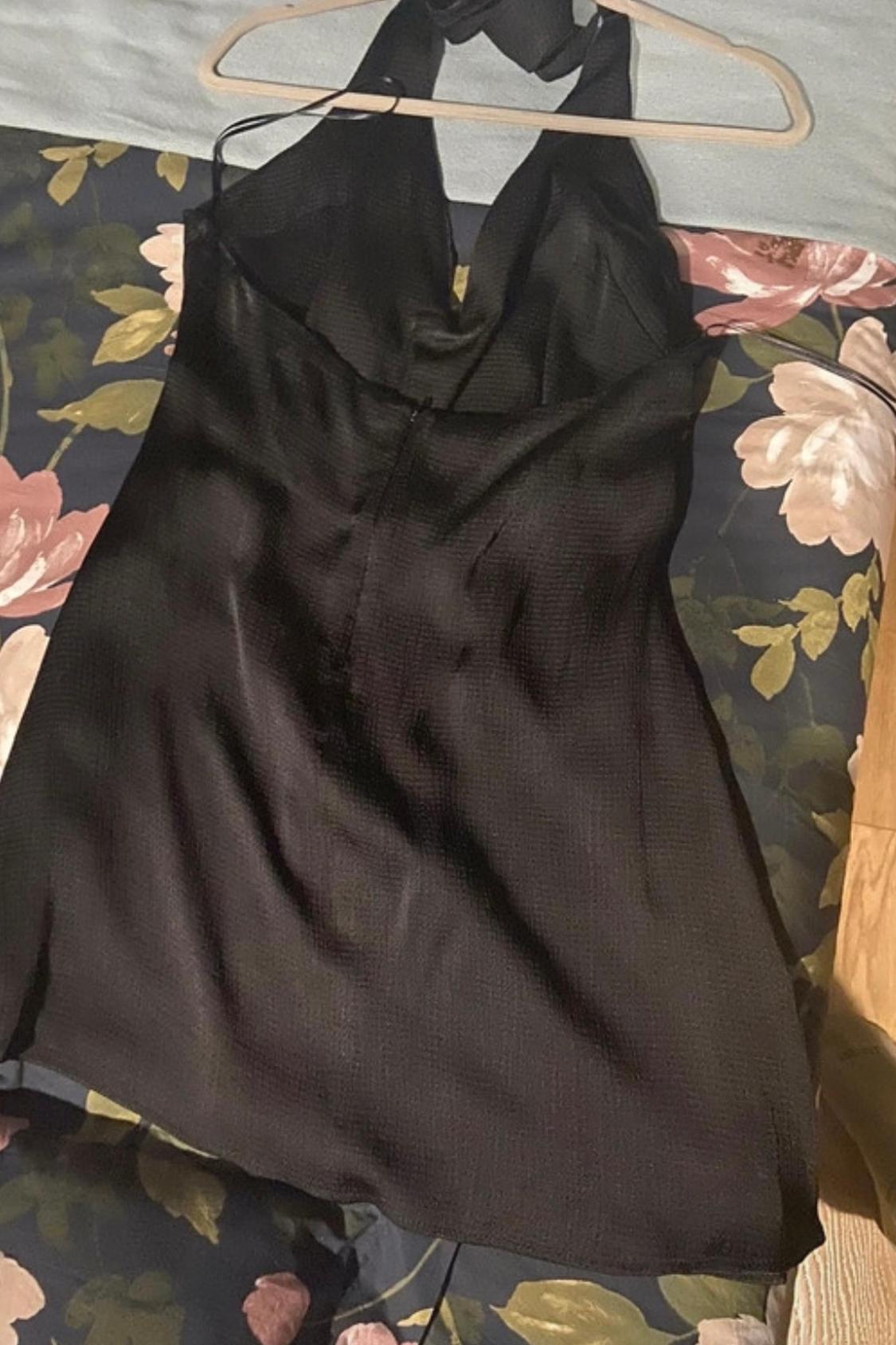 TEXTURED SATIN DRESS - Image 2