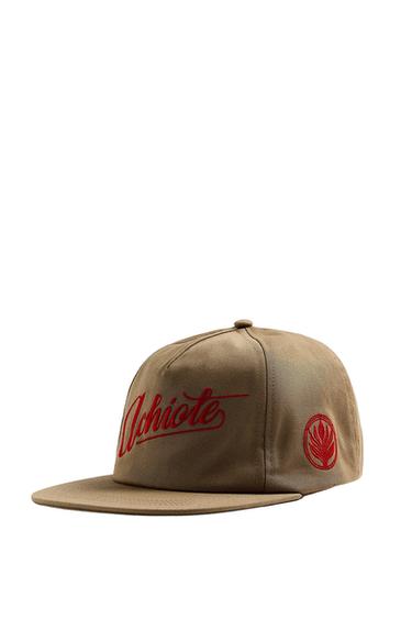 GORRA VISOR PLANO BORDADO - Tostado de Zara - Imagen 0