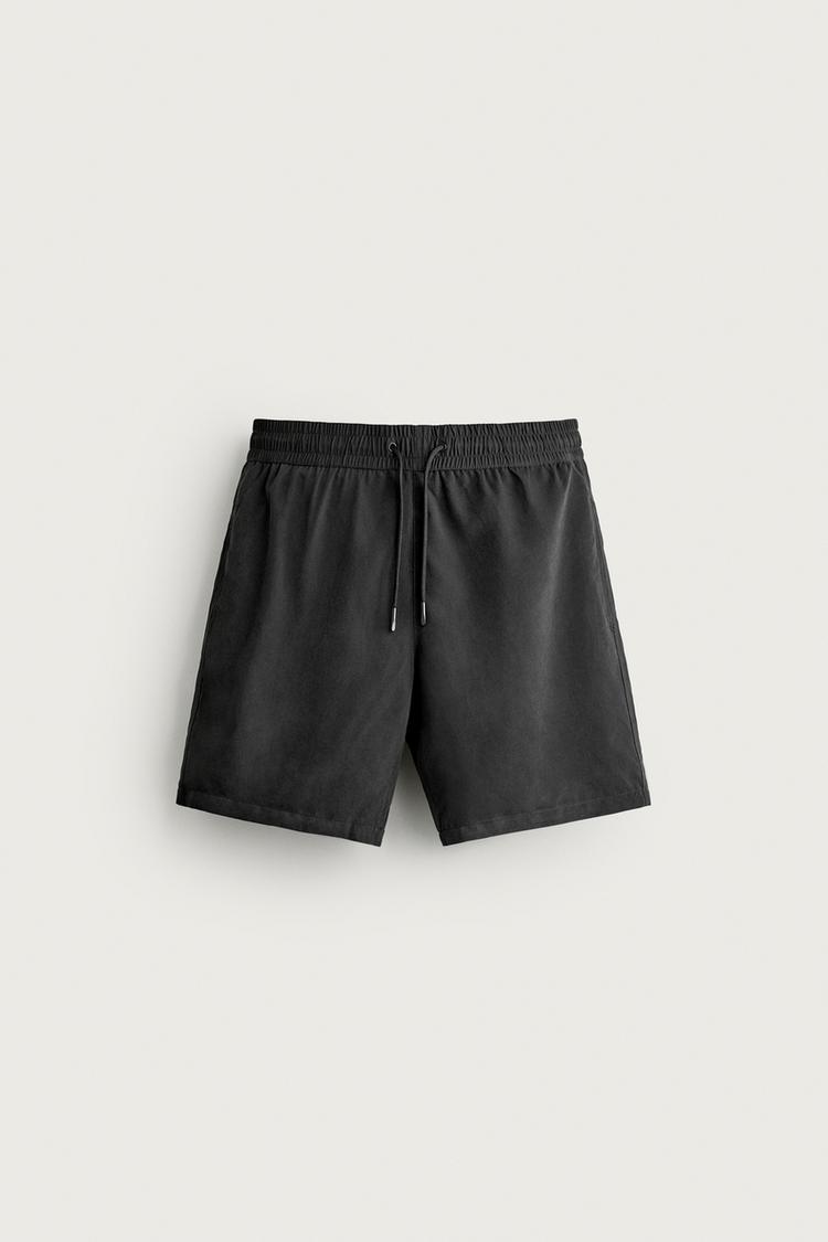 SOFT LONG SWIMSUIT — Black