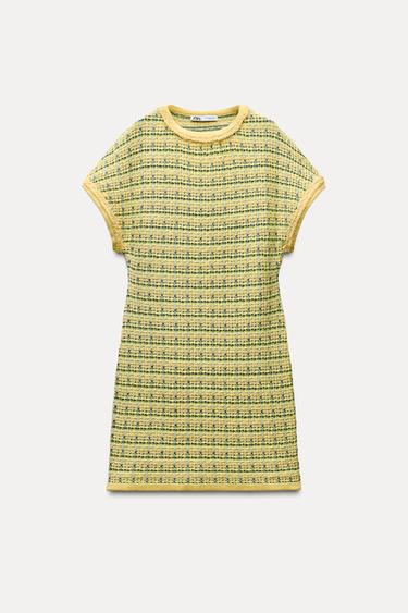 VESTIDO MINI PUNTO ESTRUCTURA - Multicolor de Zara