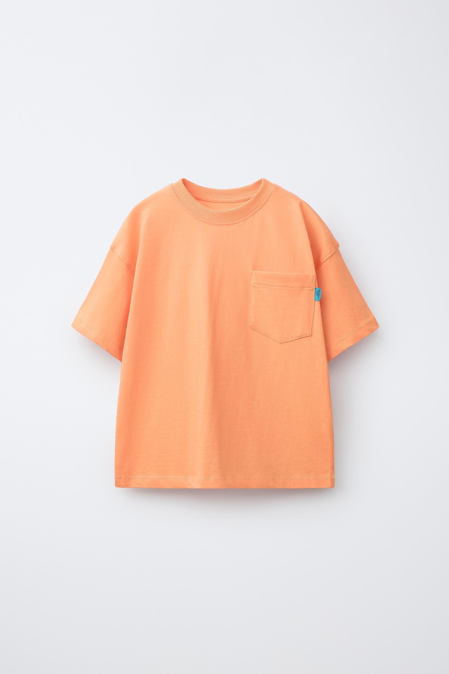 Детские комплекты Zara Technical T-SHIRT and Bermuda Set, цвет: Яркий оранжевый — фото 2