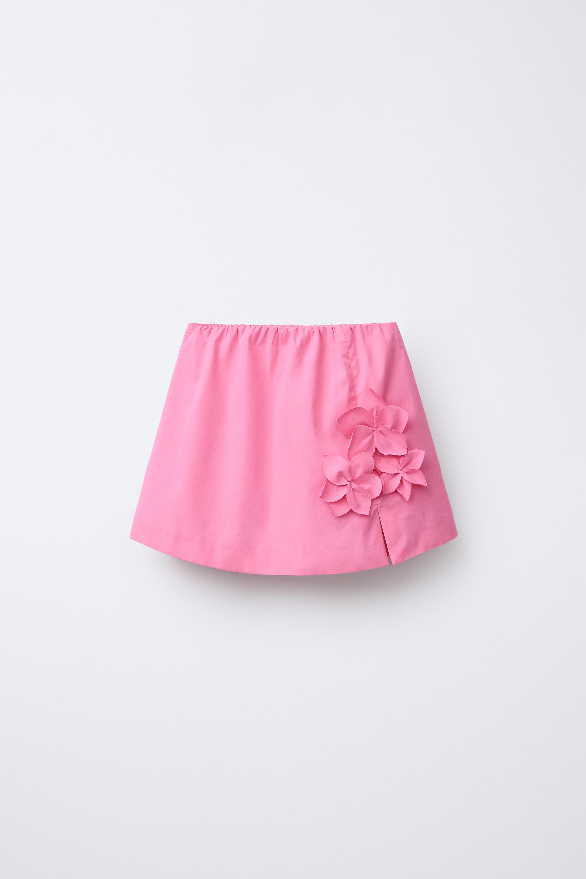 FLOWER SKORT - Pink | ZARA United States